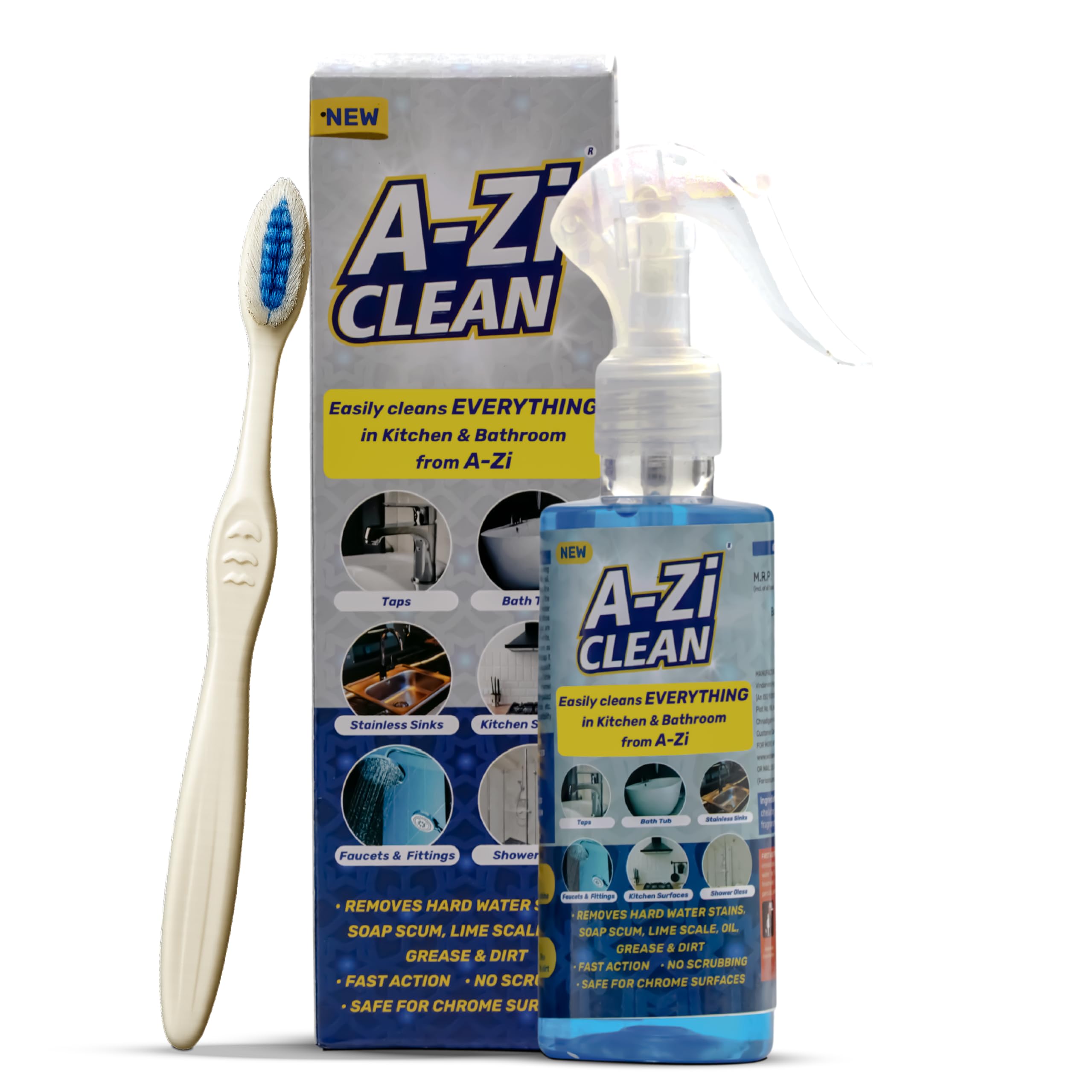A-Zi Clean Tap Cleaner | Removes Hard Water Stains & Limescale